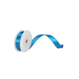 Vickerman 1" x10yd Turquoise Satin Christmas Ribbon