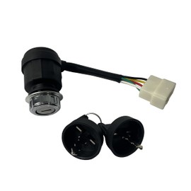 5 Wire Ignition Switch with Keys for Diesel Generator & ATV & Halley for Titan with Yanmar Engine for Kipor Kama for Apollo for ETQ Electric Start 186FAE 186FE 178FAE 178FE Diesel Engine
