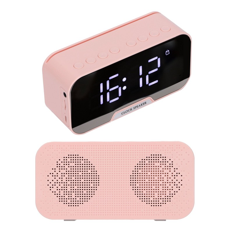 D‑88 Multifunctional Bluetooth Clock Speaker Portable Dual Alarm Clock Function