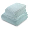 Air Kaol Face Towel and Bath Towel Set, Made in Japan, Fine Yarn, Oboro Towel, Absorbent, Quick Drying, 100% Cotton, Towel, Atopic, Sensitive Skin