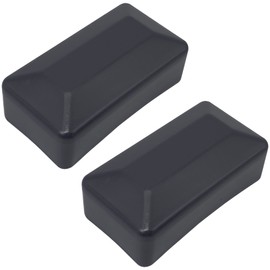 SKIR'CO Pack of 2 Fence Post Caps, Rectangular Grey Plastic Caps 40 x 80 mm, Fence Post Cover Anthracite Grey RAL 7016 Colour