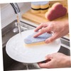 Gatuida 2sets Practical Kitchen Cleaning Sponge Dish Scruber Bowl Sponge