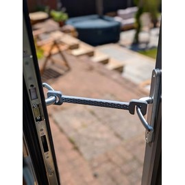 French Door Stop, Door Holder, Patio Door Stay, Door Wedge (Grey, XL)