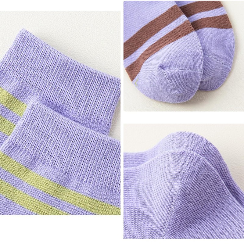 [HOLRAFAN] 子供靴下 膝丈 ガールズ スポーツ ソックス 3足セット キッズ靴下 キッズ ソックス