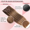 Clip in Hair Extensions Real Human Hair Clip in Extensions