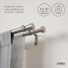 Umbra Cappa Double Curtain Rod Set for Window Drapery –