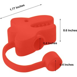 4Pcs Cute Dinosaur Pattern Silicone Straw Covers Cap Toppers for Tumbler with Handle 30&40 Oz Cups, 10mm Diameter, Reusable, Holiday Gift