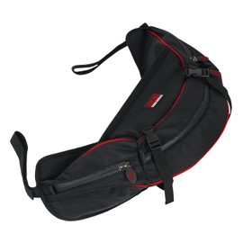 TrailMax English & Endurance Horse Saddle Bag; Horse Cantle Bag for English & Endurance Saddles w/ 3 Compartments & Quick Release Compression Straps; Rear English & Endurance Horse Saddle Bag; Red