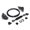 SANKINS Anti-Sag Gate Kits for Wooden Fence, Black Gate Support