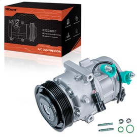 Air Conditioning Compressor & A/C Clutch for Air Conditioner AC Compressor with Clutch Compatible with H-yundai E-lantra, E-lantra Coupe GT & K-ia Forte5 Forte Koup Soul EV