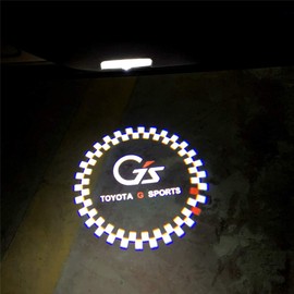 Akarin Courtesy Light, Door Welcome Light, Curtain Lamp, Laser Logo Light, LED Logo Projection, 20 Series 30 Series, 50 Series 60 Series Toyota G's Set of 2, Car Door Lamp, Replacement Type for Toyota