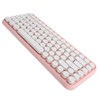Ajazz Wireless Keyboard Bluetooth 84 Keys Retro Round Keycap Gaming