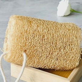 Natural Loofah Scrubber Exfoliating Body Kitchen Sponge Natural Loofa