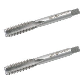 Aopin M12 x 1.75 Taper Hand Taps HSS Metric High Speed Steel Hand/Machine Use Straight Flute Thread Taps, Used to Create New Threads, Damaged and Restores Blocked Threads, 2 Pieces