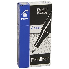 Pilot Fineliner 1.2 mm Tip - Black, Box of 12