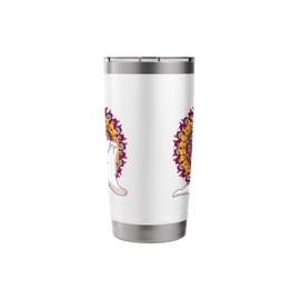 Yoga meditations chakras mandalas Cat Pilates Stainless Steel Insulated Tumbler