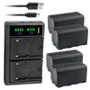 Kastar 4-Pack NP-F750 / NP-F770 Battery and LTD2 USB Charger