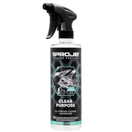 PROJE' Clear Purpose - PH All Purpose Cleaner for Cars - Safe on All Interior & Exterior Surfaces - Powerful Degreaser 128 FL Oz