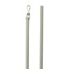 24" Fiberglass Drapery Baton Curtain Wands with Stainless Steel Snap