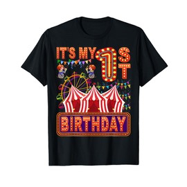 It's My 1st Birthday Circus Carnival Birthday Party Decor T-Shirt