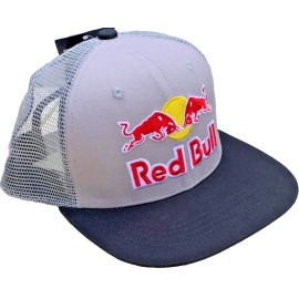 Unbranded Gray Flat Brim Trucker Cap w/Black Brim/Underviso