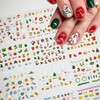 30 Sheets Christmas Nail Art Stickers 3D Self-Adhesive Nail Decals