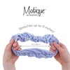 Motique Accessories Jumbo Velvet Scrunchie - Light Brown