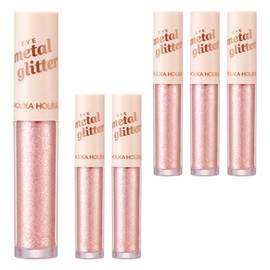 Holika Holika Eye Metal Glitter Liquid Eyeshadow, 11 Sweetheart, 6 pieces / 홀리카홀리카 아이 메탈 글리터 리퀴드 아이섀도, 11 스윗하트, 6개