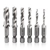 Tap Drill Set, Hexagonal Shaft, Set of 6, For Stainless