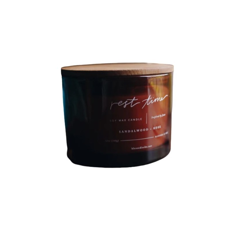 Rest Time 3-Wick // Saintly Scents Candle