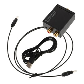 TEHAUX Digital to Analog Audio Converter Optical and Inputs Audio Converter for Tvs Rvs Sound Systems Easy Setup