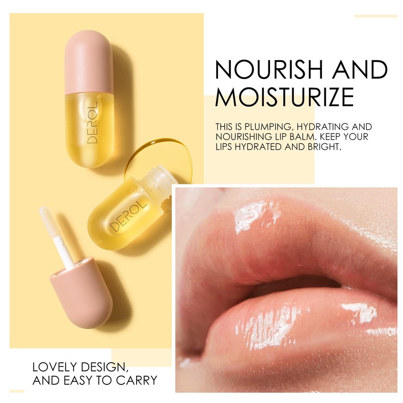 KYDA Natural Lip Plumper, 1pcs, Plant Extracts Lip Gloss Lip