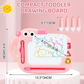 Toddler Toy, Toy for 1-3 Years Old Girls, Magnetic Drawing Doodle Board for Toddlers 1-3, Learning Educational Baby Children's Toy for 12 Months 1 2 3 Year Old Girls, Toddler