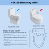 Hibbent Non-Electric Mechanical Bidet Flash Water Toilet Seat Attachment Spray
