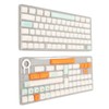 138 Keys Mechanical Keyboard Keycaps Heat Lifting Process Ergonomic PBT