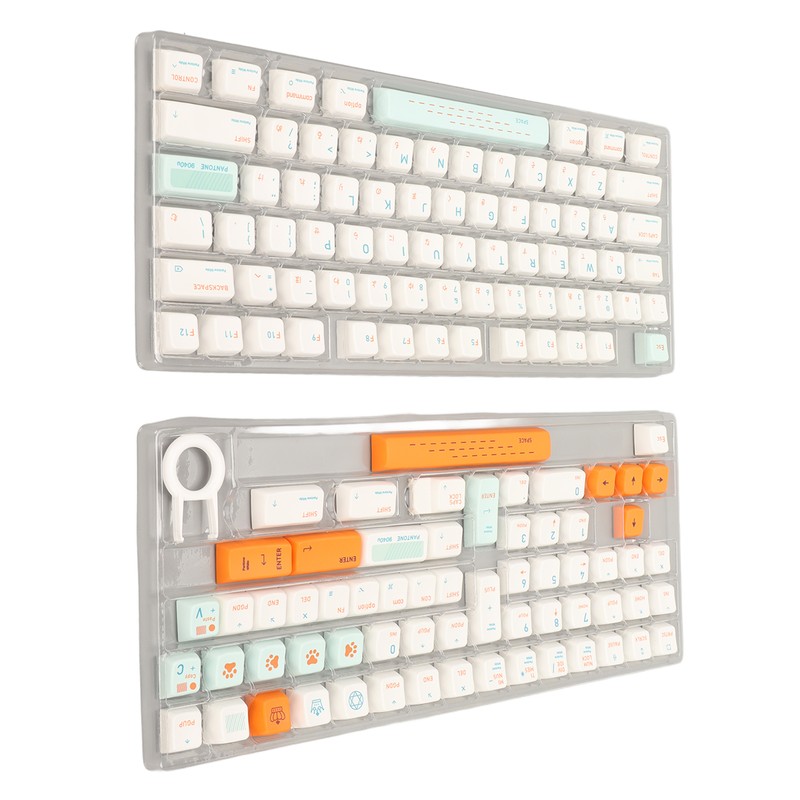 138 Keys Mechanical Keyboard Keycaps Heat Lifting Process Ergonomic PBT