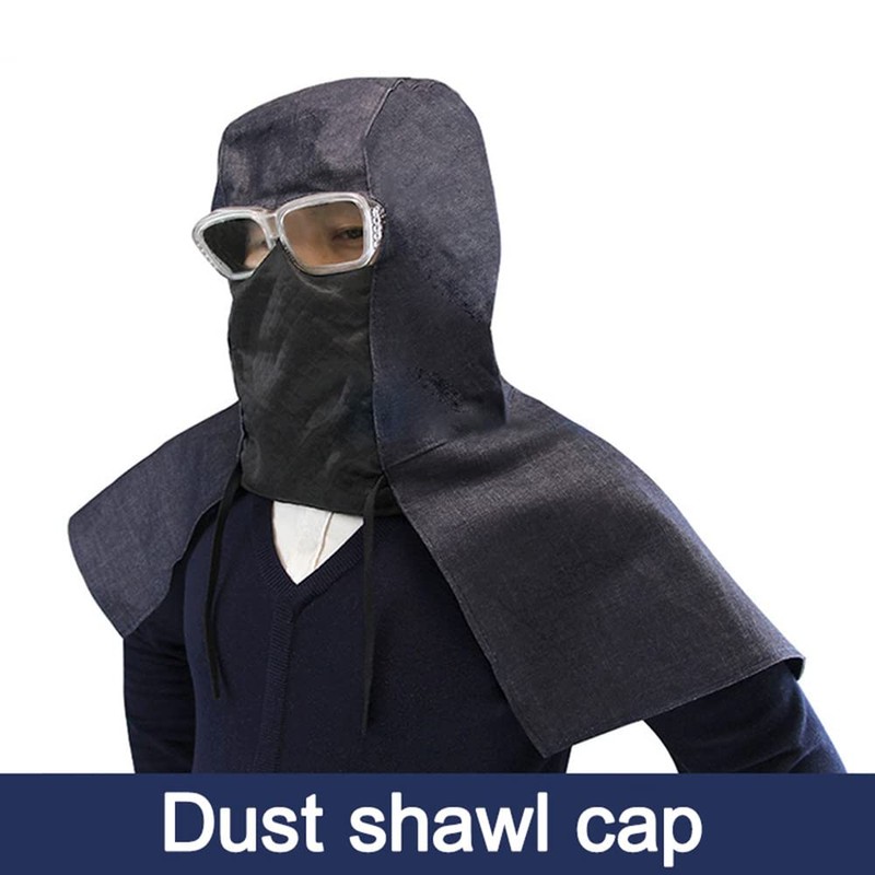 SagaSave Protective Hood, Full Protective Dust Shawl Cap with Goggles,