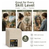 Exerz 24x30cm Linen Canvas Panels 6pcs - 3mm 320gsm 100%