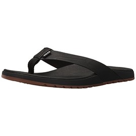 Reef Men's Contoured Voyage Sandal, Black, 7 M US