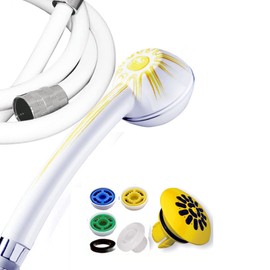 Shower Head with Hose, 175 cm, Extra Strong, Anti-Limescale Premium Sole: with Shower Head for Water Saving or Pressure Increases, Strong Jet, Rain Jet Attachment, 3 Regulators 4-11 l/min,