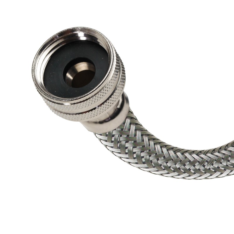 Fluidmaster B9WM48HE High Efficiency Washing Machine Connector, Braided Stainless Steel