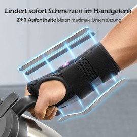 FREETOO Doctor Approved Wrist Bandage with 3 Stays, Adjustable Day/Night Wrist Brace for Men and Women, Bandage Wrist for Arthritis, Tendonitis, Sprain, Sports Protection