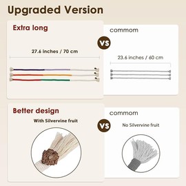 Catnip Rope Toys,3 PCS Cotton Rope Cat Toys for Indoor Cat,Handmade Pet Chew Toys for Molaring and Lengthen to 70cm