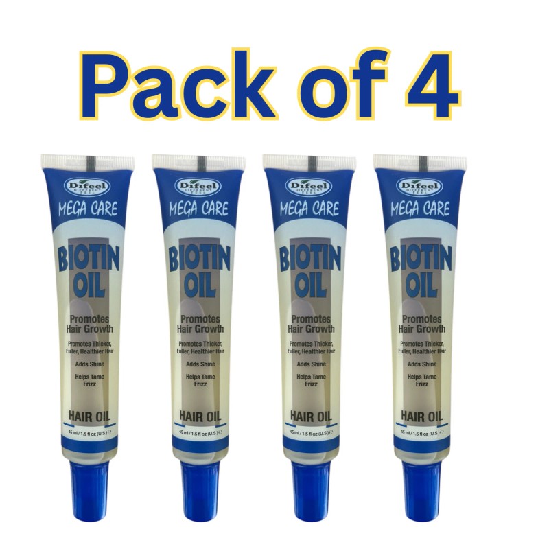 Difeel Mega Care Biotin Hair Oil, Growth, Shine & Volume,