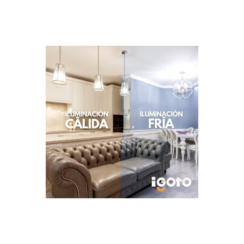 iGoto F3P20107 Pack de 3 Focos 7w A55 Luz Calida