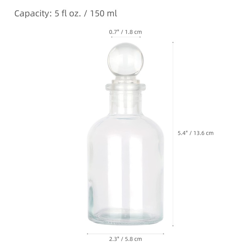 Magic Season Decorative Glass Bottle - 5 fl oz. Round