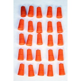 Game Room Guys Set of 25 Orange Wire Connector Nut