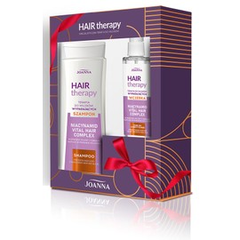 JOANNA Hair Therapy Gift Set for Hair Loss - Shampoo 300ml & Hair Water 100ml with Black Radish, Horsetail and Nettle Extracts - Gifts for Women