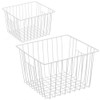iPEGTOP Deep Refrigerator Freezer Baskets, Large Household Wire Storage Basket