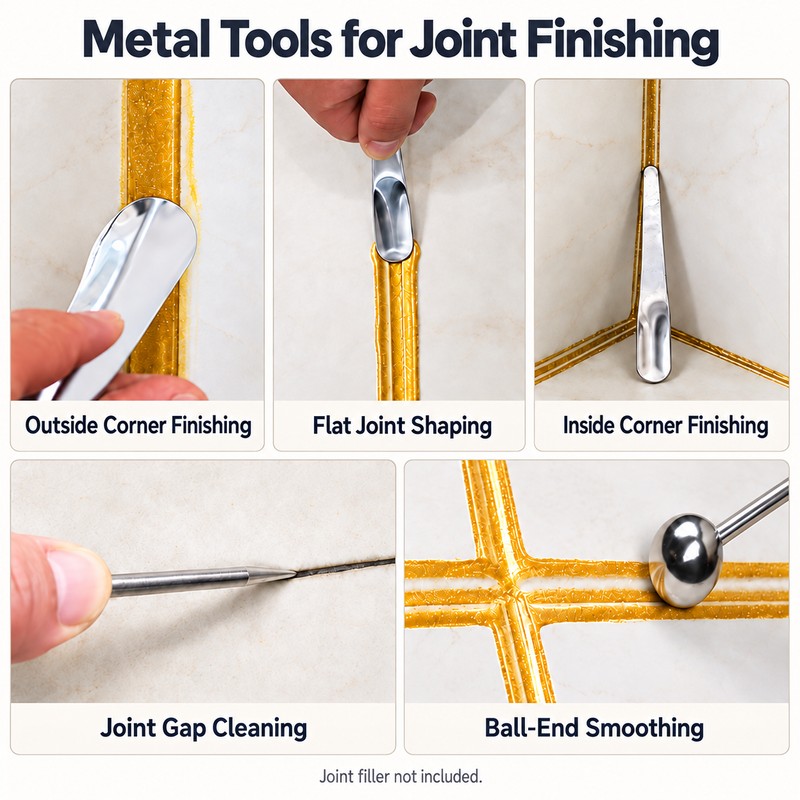 5-in-1 Caulking Tool Kit for Silicone Sealant Application – 3